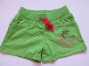Dívčí kraťasy/šortky Kugo zelené, vel. 98-122