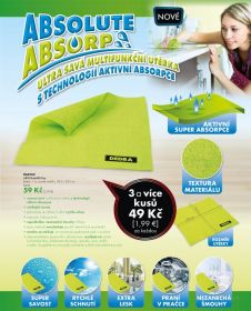 Ultra savá multifunkční utěrka ABSOluteABSOrp Dedra 28,5 x 28,5 cm Vaše Dedra, s.r.o.