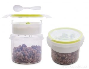 Jogurtovník - dóza se lžičkou CVAK&CVAK se silikonovým těsněním 450 ml Vaše Dedra, s.r.o.