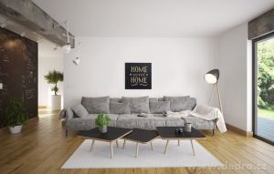 Obraz na plátně s glitter efektem Home sweet home 28x28 Vaše Dedra, s.r.o.