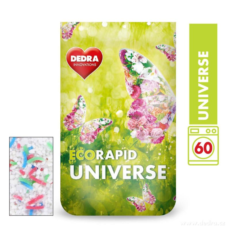 Dedra prášek na bílé prádlo ECORAPID UNIVERSE 60 praní