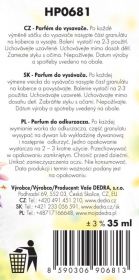 Parfém do vysavače Lemongrass, parfum granules 35ml Dedra