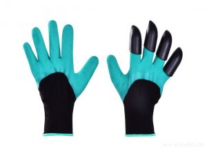 Pracovní rukavice HRABAVICE se 4 DRÁPY z pevného plastu
