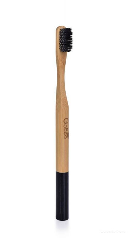 Zubní kartáček GoEco BAMBOO z bambusu s velmi měkkými štětinkami černý Vaše Dedra, s.r.o.
