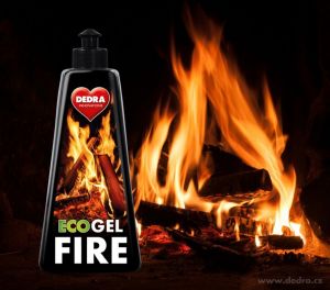 Ekologický gelový podpalovač do krbů a grilů ECO GEL FIRE sada 1+1 (500ml + 500ml) Dedra