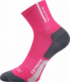 Dívčí sportovní ponožky Josífek mix B tmavě růžové