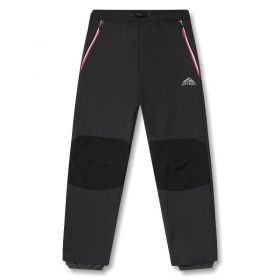 Softshellové kalhoty zateplené Kugo šedé (růžové zipy)