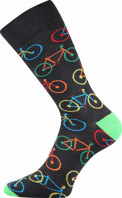 Veselé ponožky Wearel BICYKL tmavě šedá Lonka