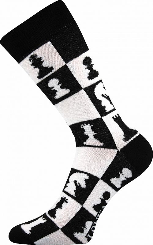 Veselé ponožky Woodoo ŠACHY Lonka