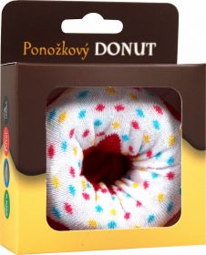 Veselé vánoční DONUT bílo-červený Lonka