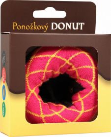 Veselé vánoční DONUT růžovo-černý Lonka