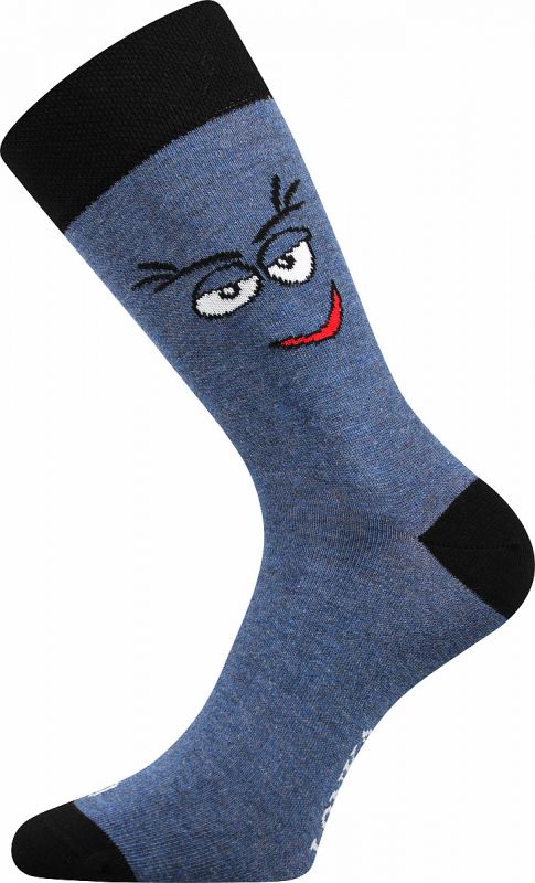 Veselé ponožky Woodoo Šklebíci Lonka - modrá