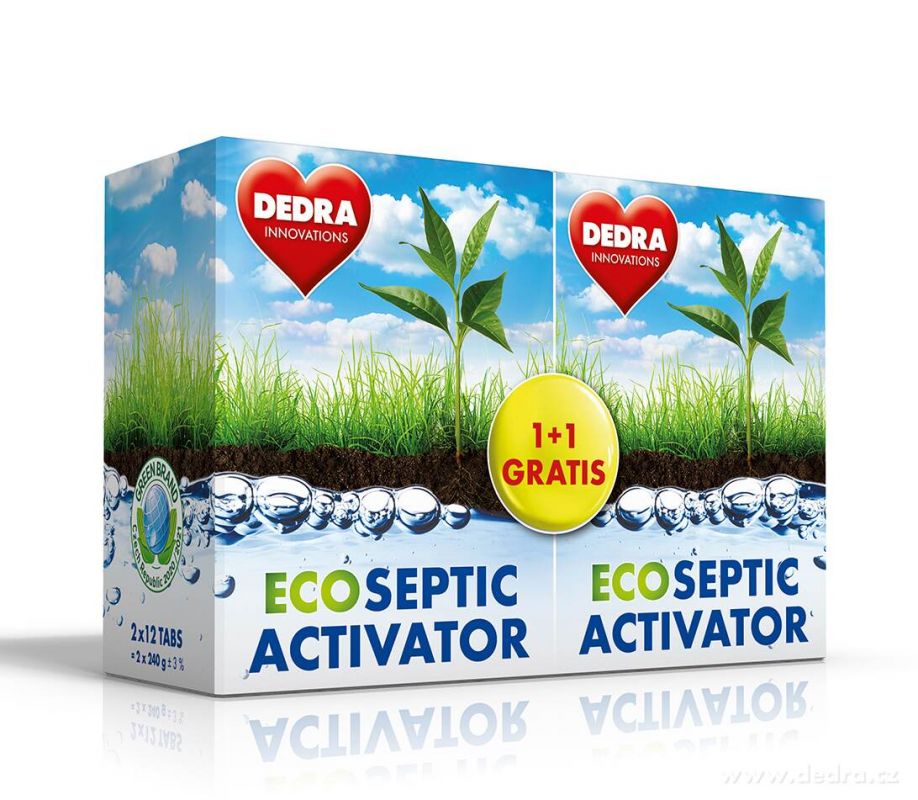 Eko aktivátor septiků - Eko septic activator 1 + 1 2*12 tablet Dedra