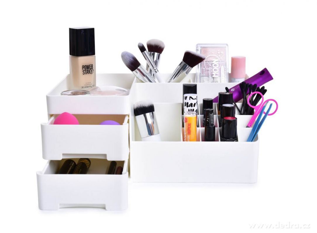 Kosmetický organizér Beauty white z odolného plastu Vaše Dedra, s.r.o.