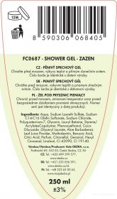 Pěnivý sprchový gel s aloe vera a glycerinem ZAZEN 250 ml Dedra