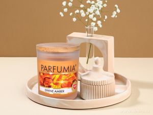 Sójová vonná EKO svíce PARFUMIA® Divine amber 250 ml Dedra