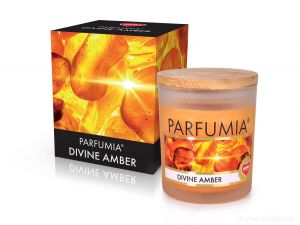 Sójová vonná EKO svíce PARFUMIA® Divine amber 250 ml Dedra