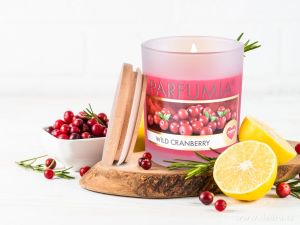Sójová vonná EKO svíce PARFUMIA®E šťavnatá brusinka Wild cranberry 250 ml Dedra