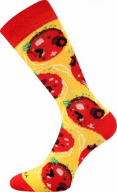 Veselé ponožky PIZZA Pepperoni Lonka Fuski BOMA