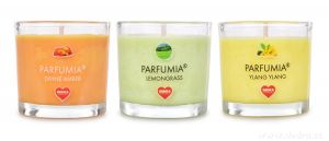 Votivní sada 3k sójových vonných EKO svíček PARFUMIA® řady LEGENDS 2, 3x55ml Dedra