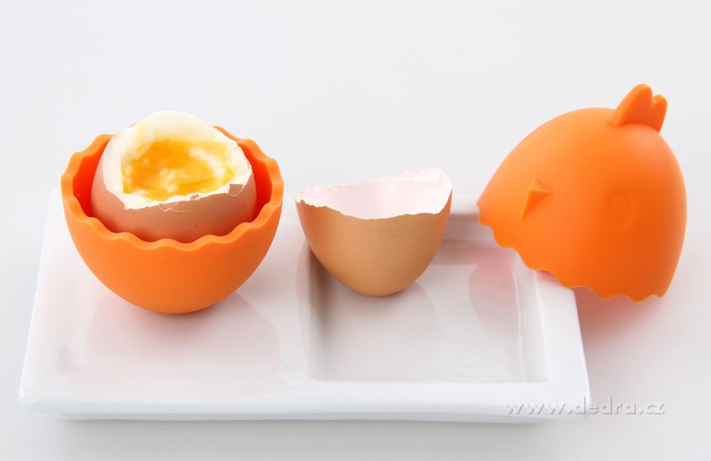 Stojánek na snídaňové vejce - oranžový