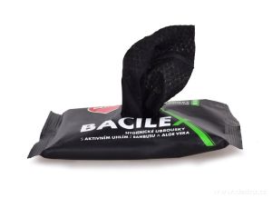 10ks vlhčené hygienické ubrousky BACILEX s aktivním bambusovým uhlím a aloe vera Vaše Dedra, s.r.o.