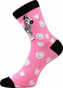 Veselé dívčí ponožky Boma - zebra