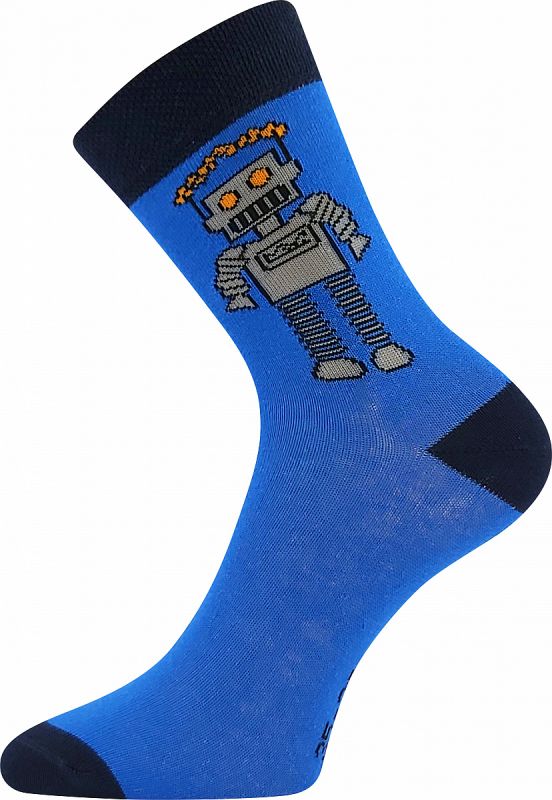 Veselé chlapecké ponožky 057-21-43 XII mix A Boma - robot Fuski BOMA