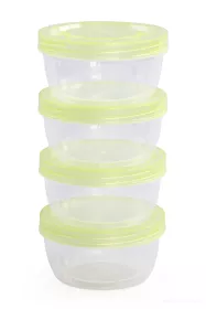 4ks Šroubovací dóza na potraviny, objem 180 ml