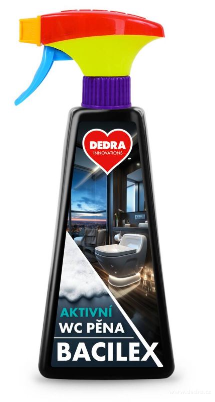 Aktivní WC pěna na mísy, prkénka a celé okolí toalet, BACILEX®, 500 ml Vaše Dedra, s.r.o.