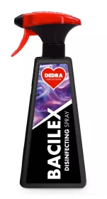 Certifikovaný dezinfekční spray, 71% alkoholu , na hladké povrchy , BACILEX 500ml