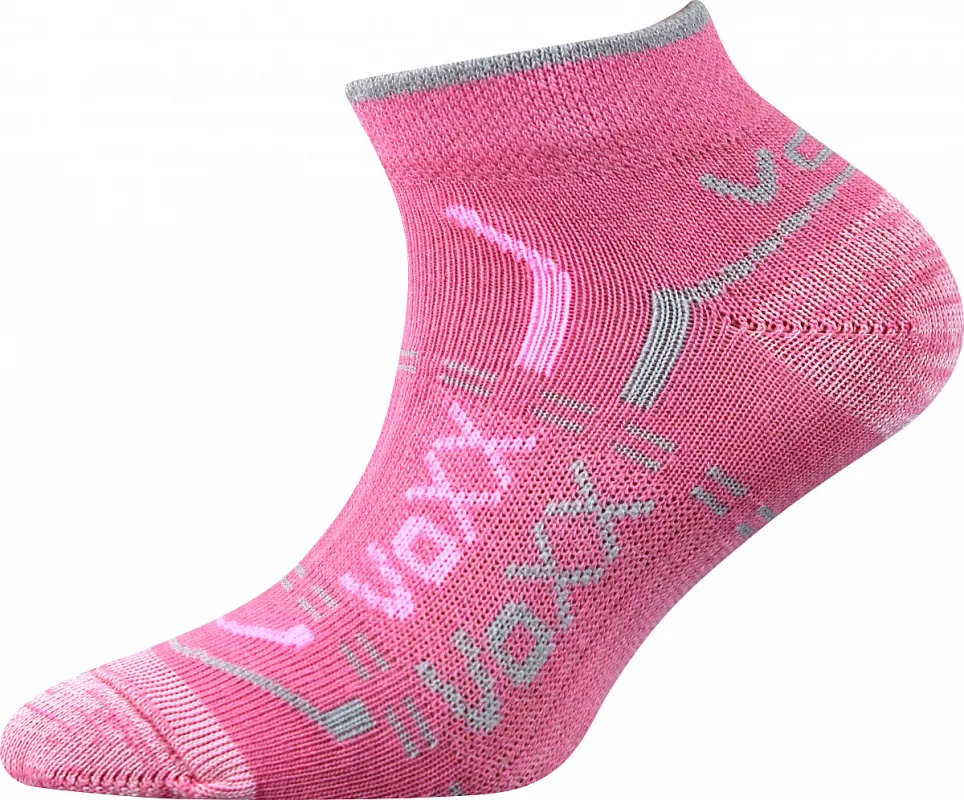 Dívčí sportovní ponožky Rexík 01 mix B - růžové Voxx