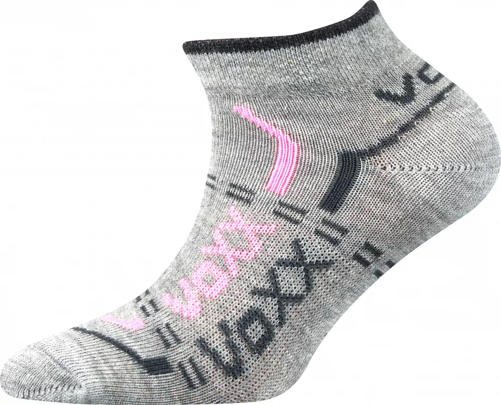 Dívčí sportovní ponožky Rexík 01 mix B - šedé Voxx