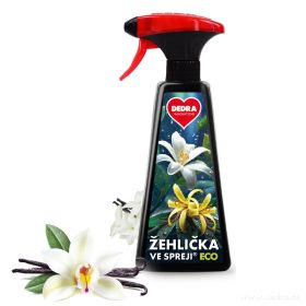 Eco Žehlička ve spreji na vyrovnání skladů a záhybů na oblečení JASMINE & VANILLA 500ml Dedra