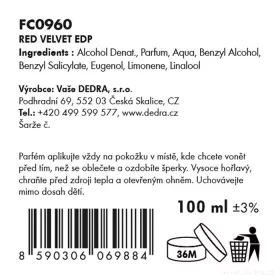 Parfémová voda (EDP) RED VELVET 30ml Vaše Dedra, s.r.o.