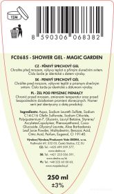 Pěnivý sprchový gel s aloe vera a glycerinem MAGIC GARDEN 250 ml Dedra