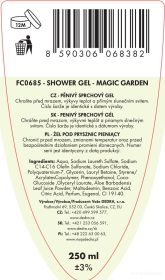 Pěnivý sprchový gel s aloe vera a glycerinem MAGIC GARDEN 250 ml Vaše Dedra, s.r.o.