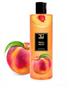 Přírodní šetrný sprchový gel s glycerinem PEACH VELVET, 420 ml