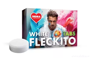 Tablety na skvrny na bílém prádle WHITE FLECKITO TABS, 12 tablet Vaše Dedra, s.r.o.