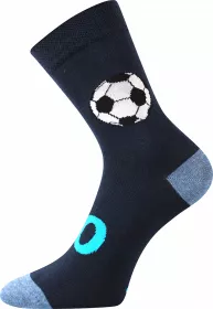 Veselé chlapecké ponožky Arnold Boma fotbal modré - míč