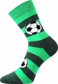 Veselé chlapecké ponožky Arnold Boma fotbal zelené