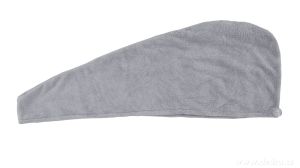 XL Turban na vysoušení vlasů - šedý Dedra