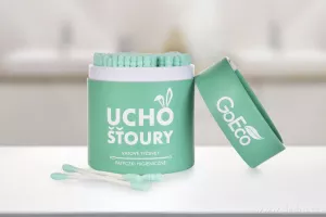 Zelené ekologické uchošťoury 200ks z recyklovaného tvrdého kartonu a 100% bavlny Vaše Dedra, s.r.o.