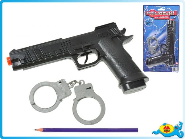 Pistole 22cm na setrvačník + pouta