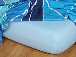 Prostěradlo jersey Dadka Vracov 90/200/18 - světle modrá A